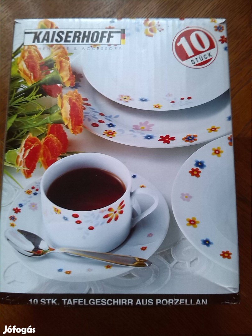 Bontatlan két személyes, 10 részes porcelán étkészlet eladó