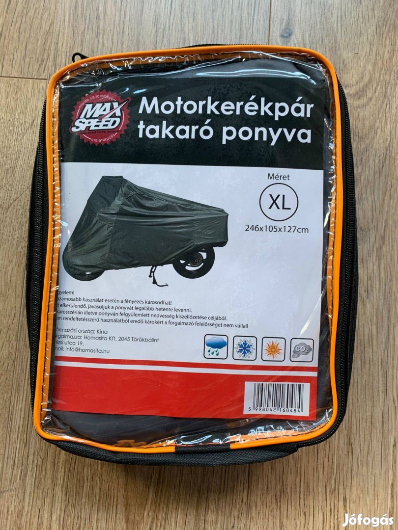Bontatlan motorkerékpár takaró ponyva XL méretben (246x105x127cm)