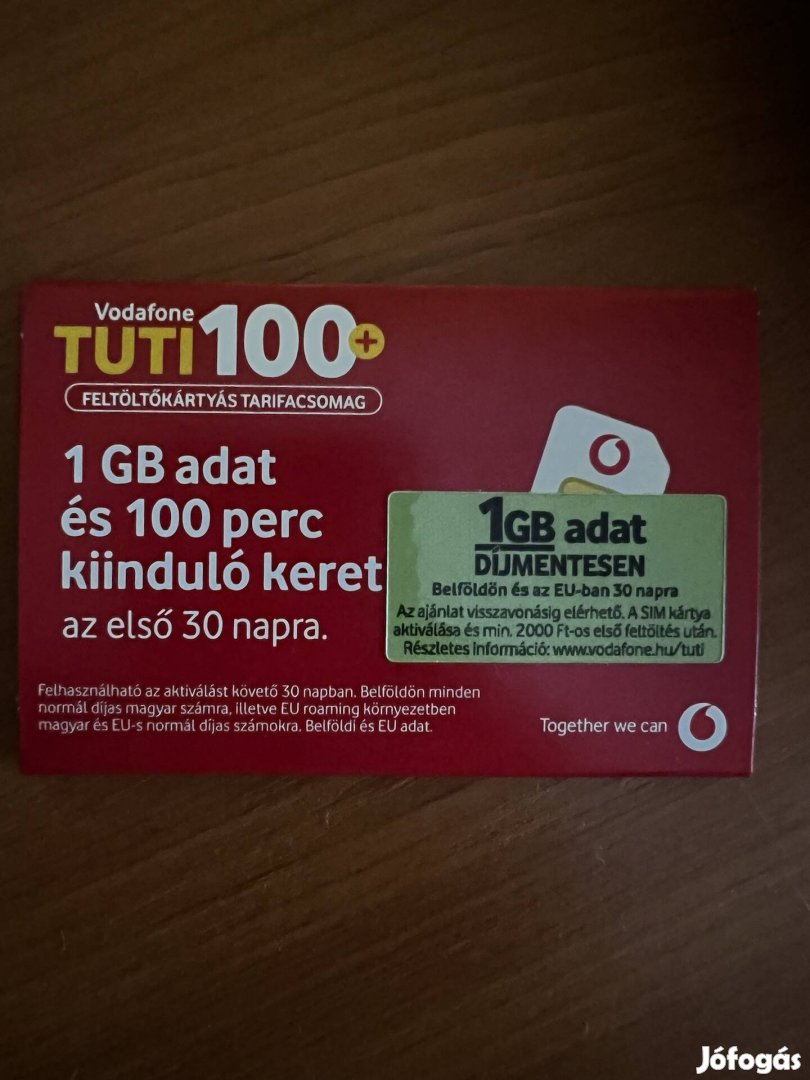 Bontatlan vodafone SIM kártya 