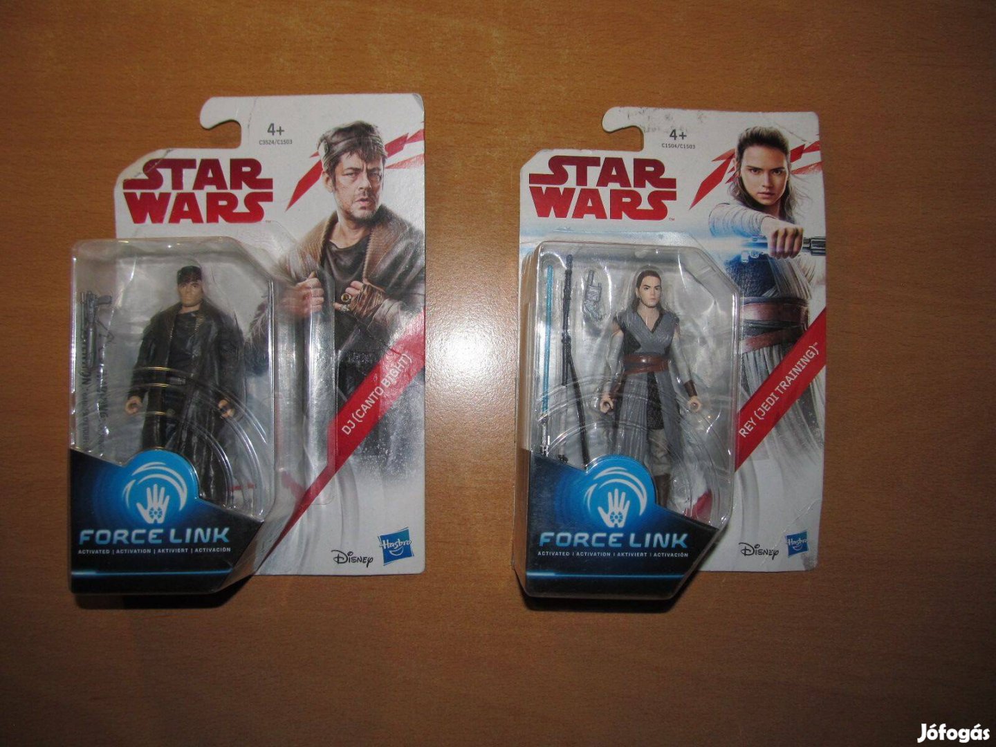 Bontott Star Wars Last Jedi figurák: Rey és DJ egyben