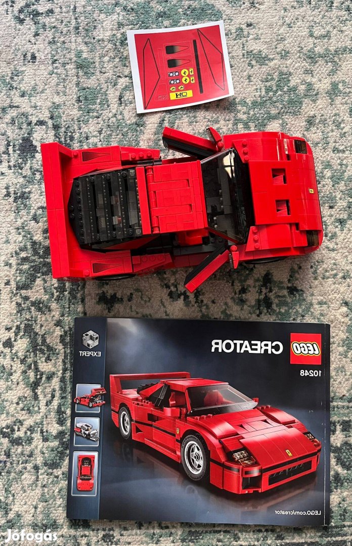 Bontott, komplett LEGO Creator Ferrari F40 10248 készlet eladó