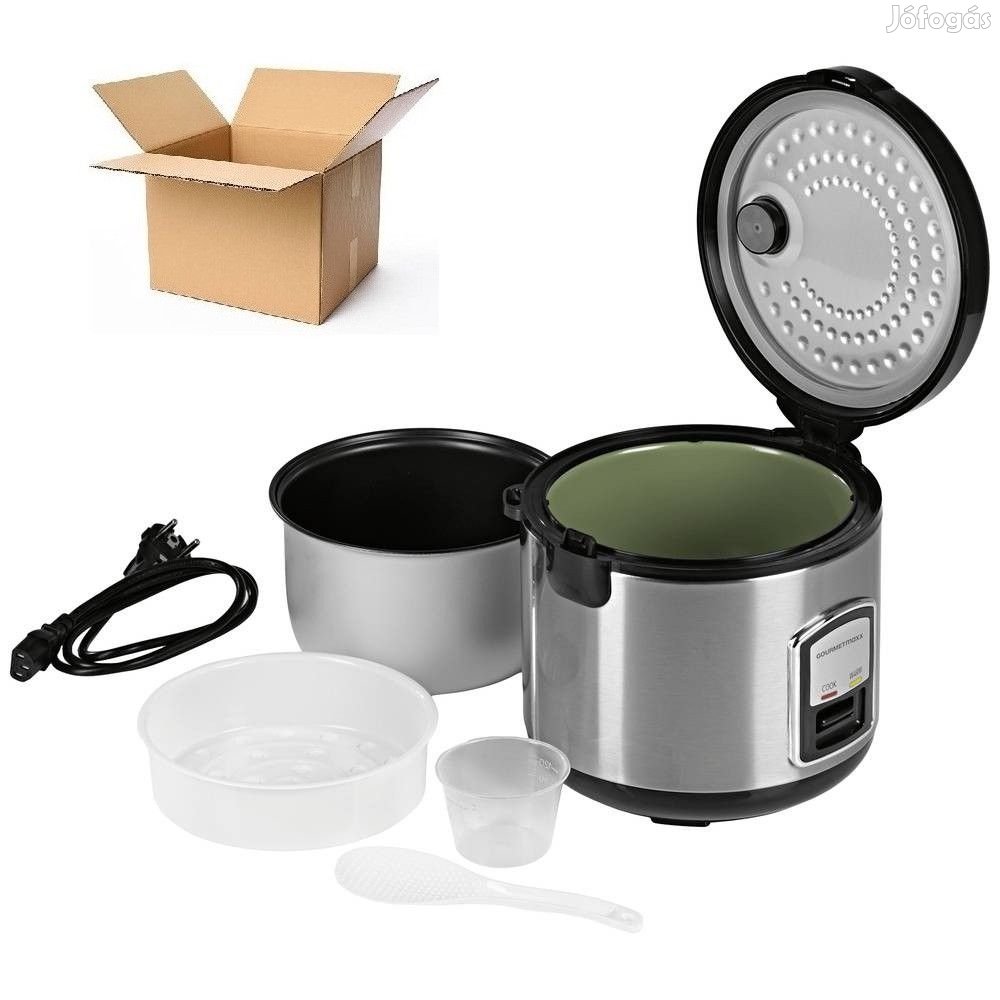Bontott, szállítási sérült GourmetMaxx KLX10 inox 400W 2.2L elektromo