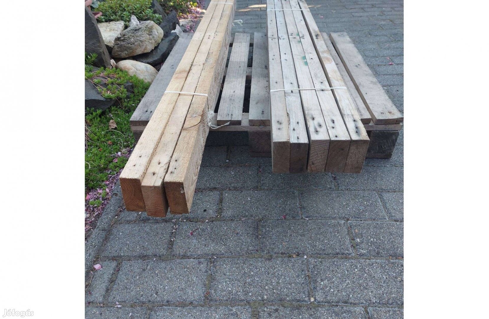 Bontott fa anyag, stafni (90x35x1500, 90x35x1200.)