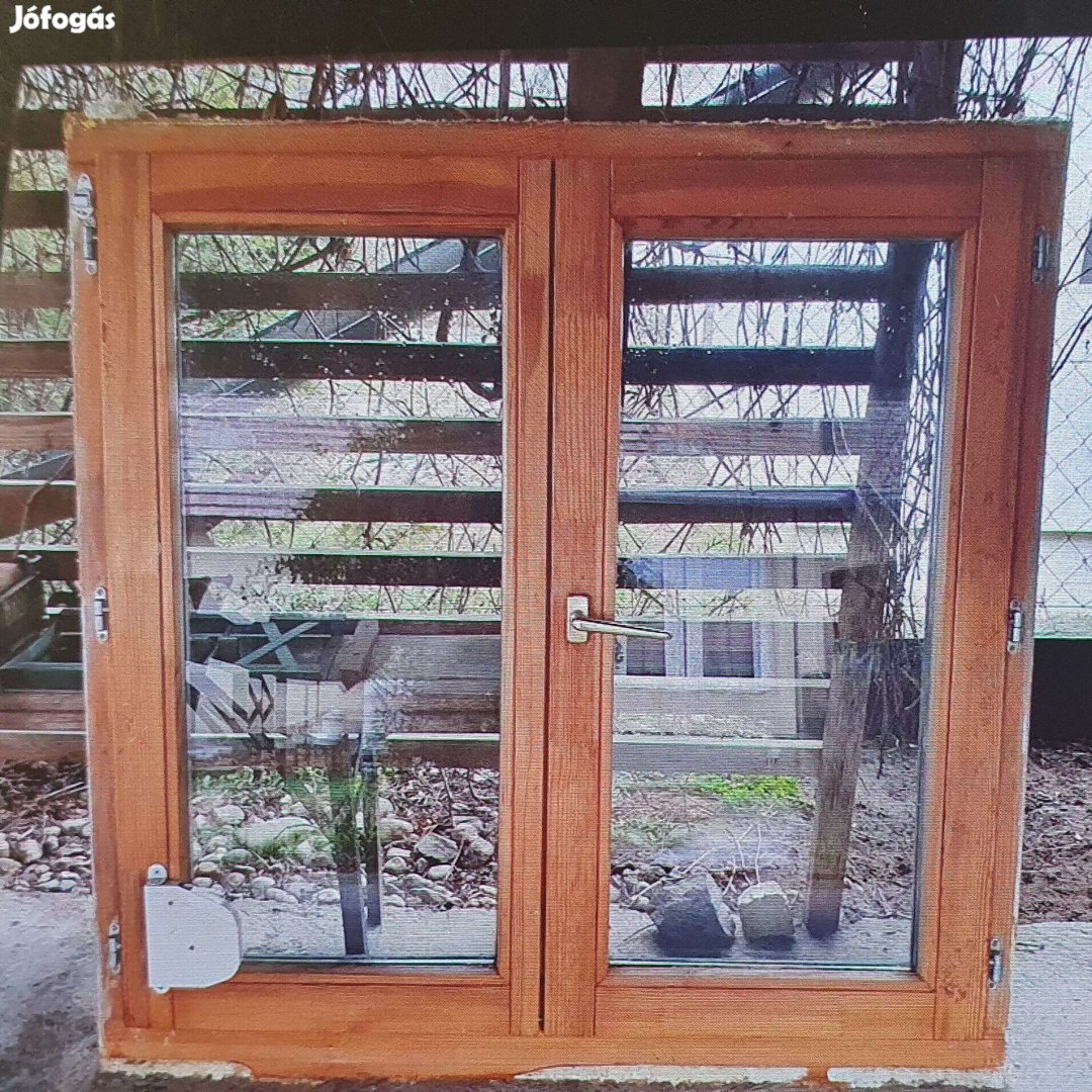 Bontott fa bejárati ajtó, ablak