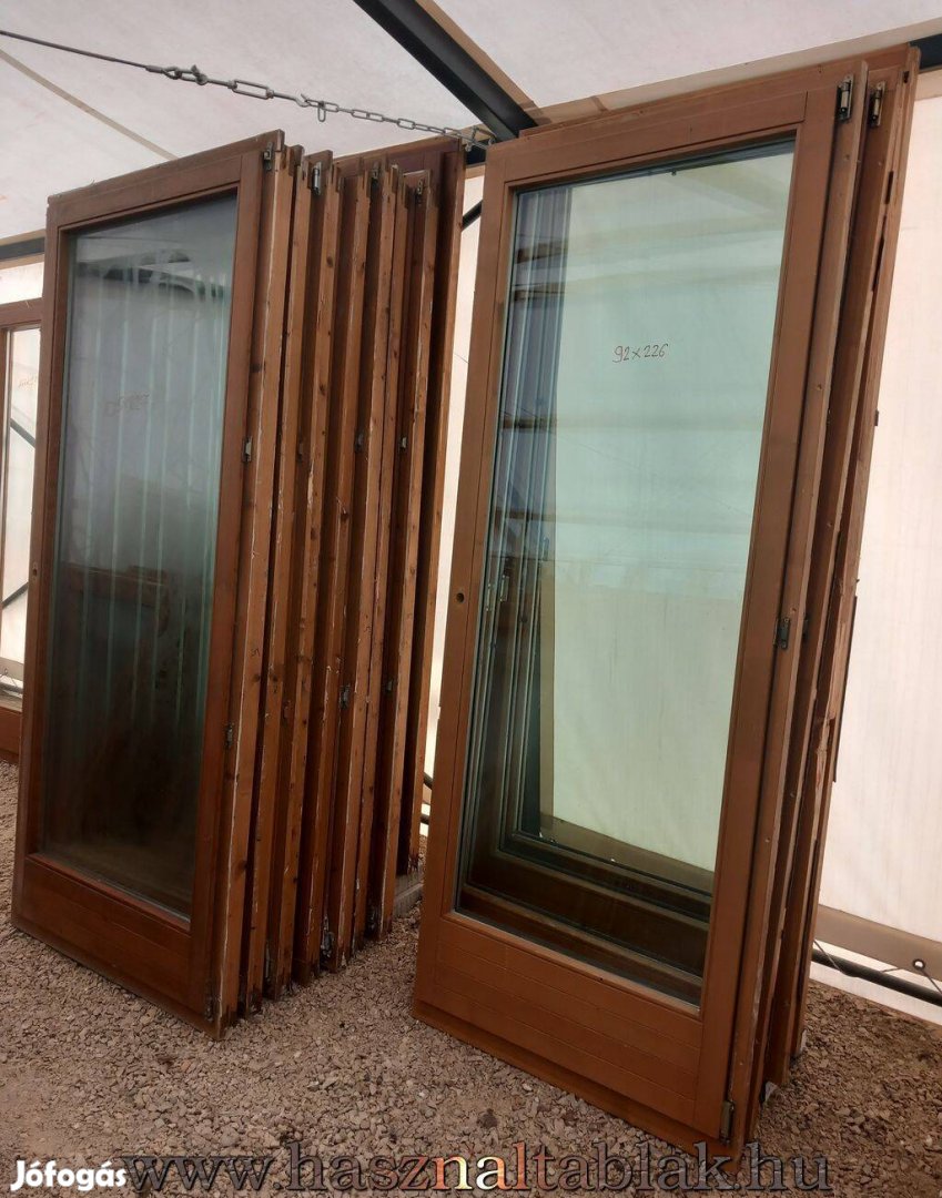 Bontott fa erkélyajtó 1 szárnyas típus