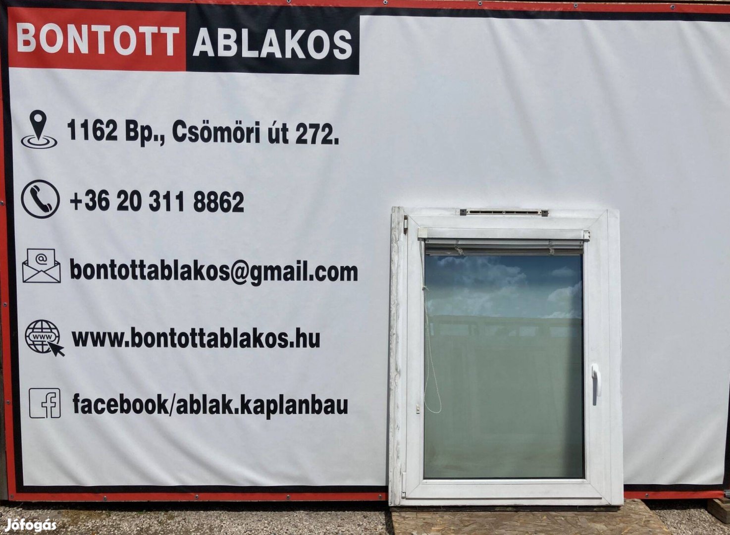 Bontott műanyag ablak eladó nagyon olcsó áron Budapesten 100x140