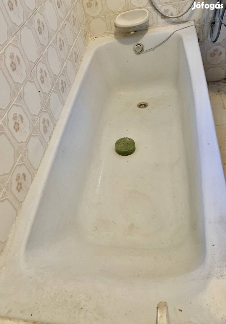 Bontott zománcozott öntöttvas fürdőkád
