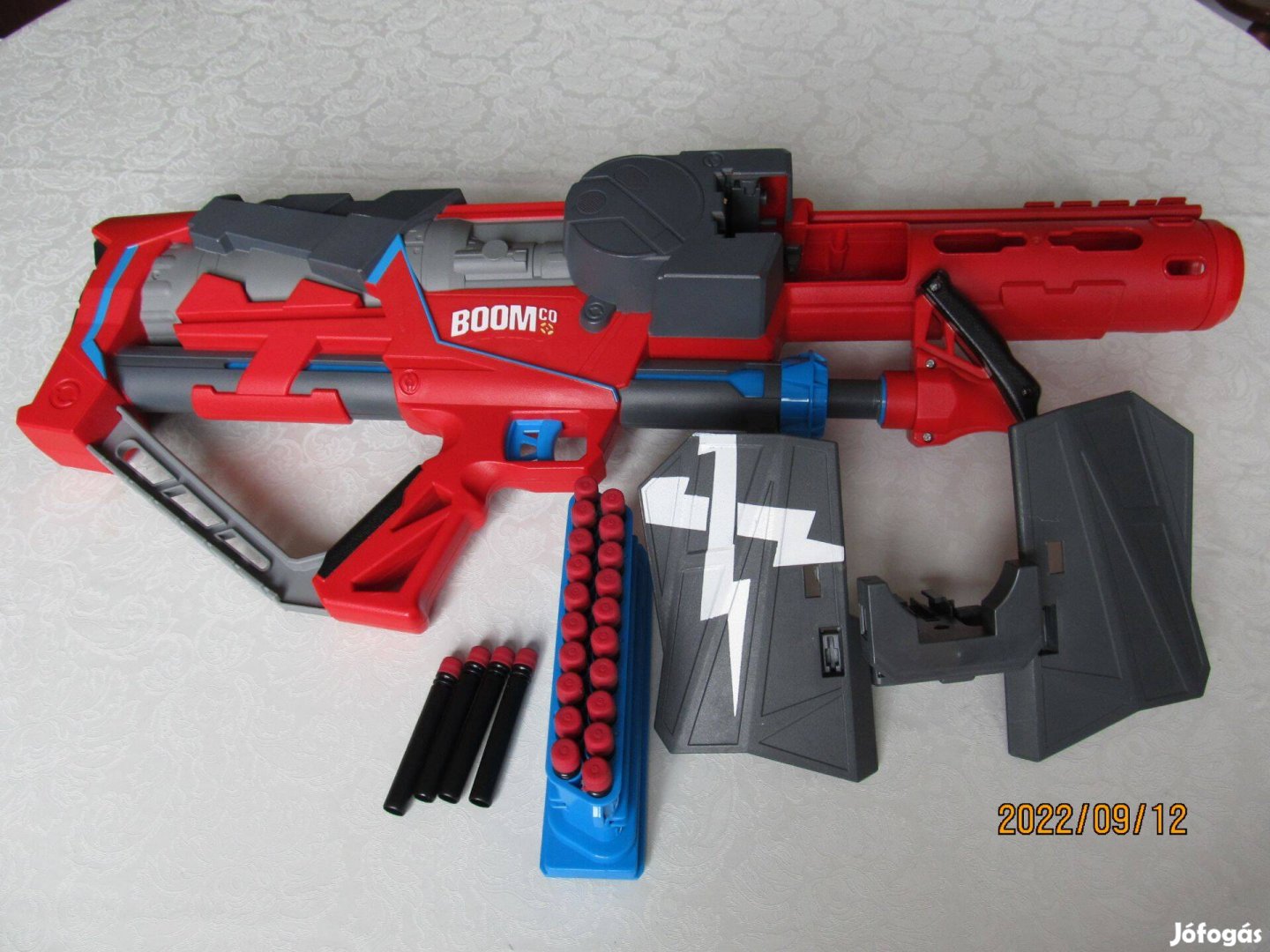 Boom szivacslövő géppuska tartozékokkal eladó, elvihető