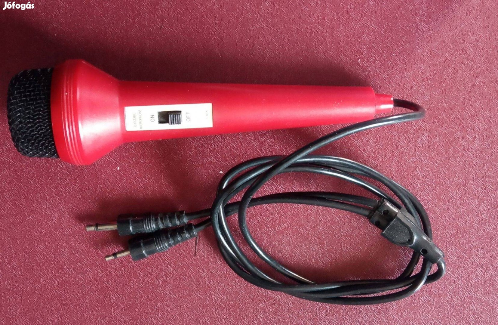 Boombox Mikrofon tartozék kapcsoló kivezetéssel magnó vezérléshez