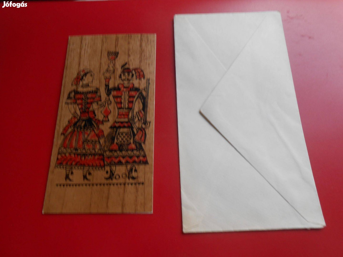 Boór Vera- összecsukható üdvözlőlap, postatiszta, borítékjával