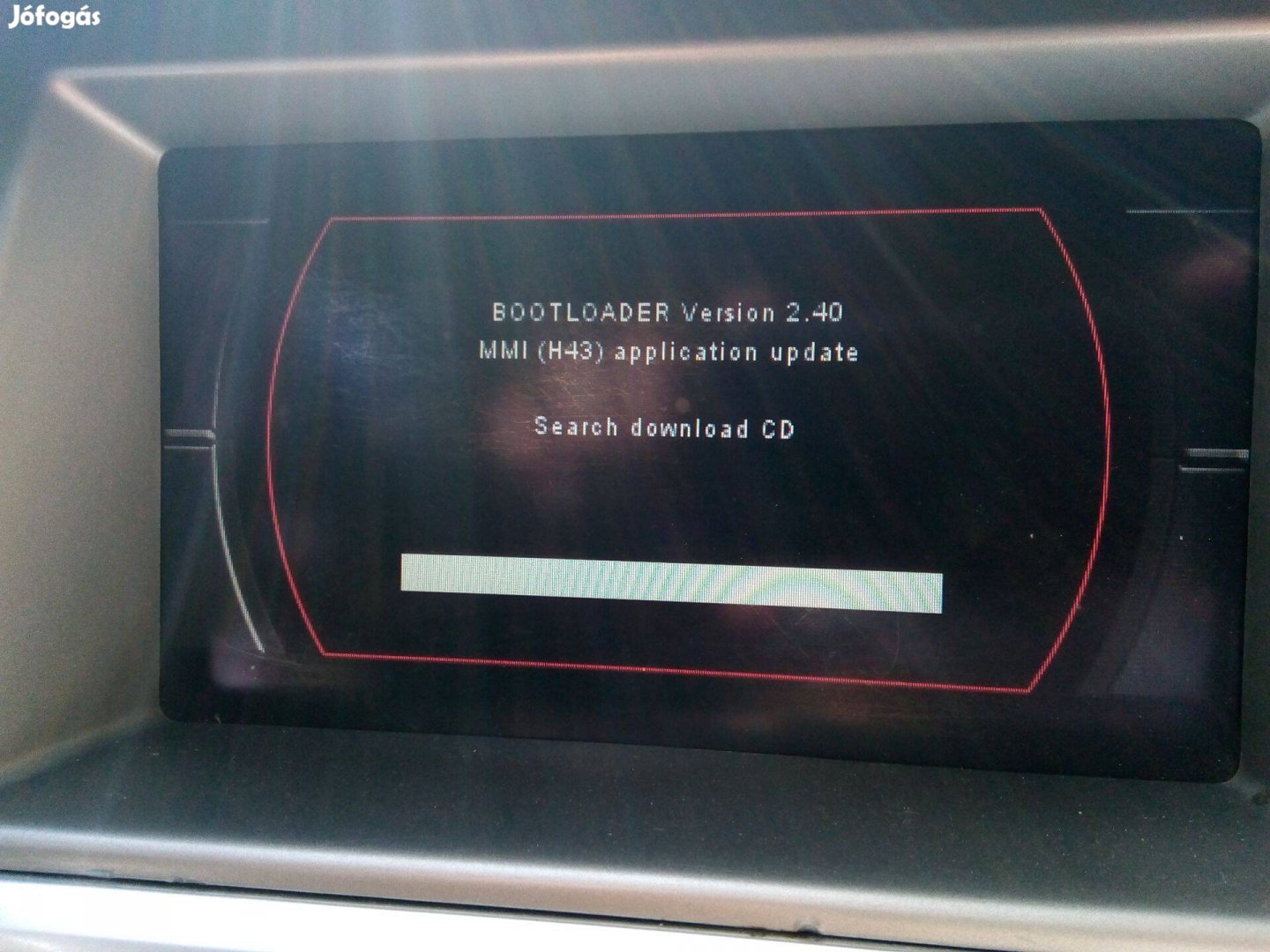 Bootloader Audi MMI 2g hiba A4 A5 A6 A8 Q7 Multimédia