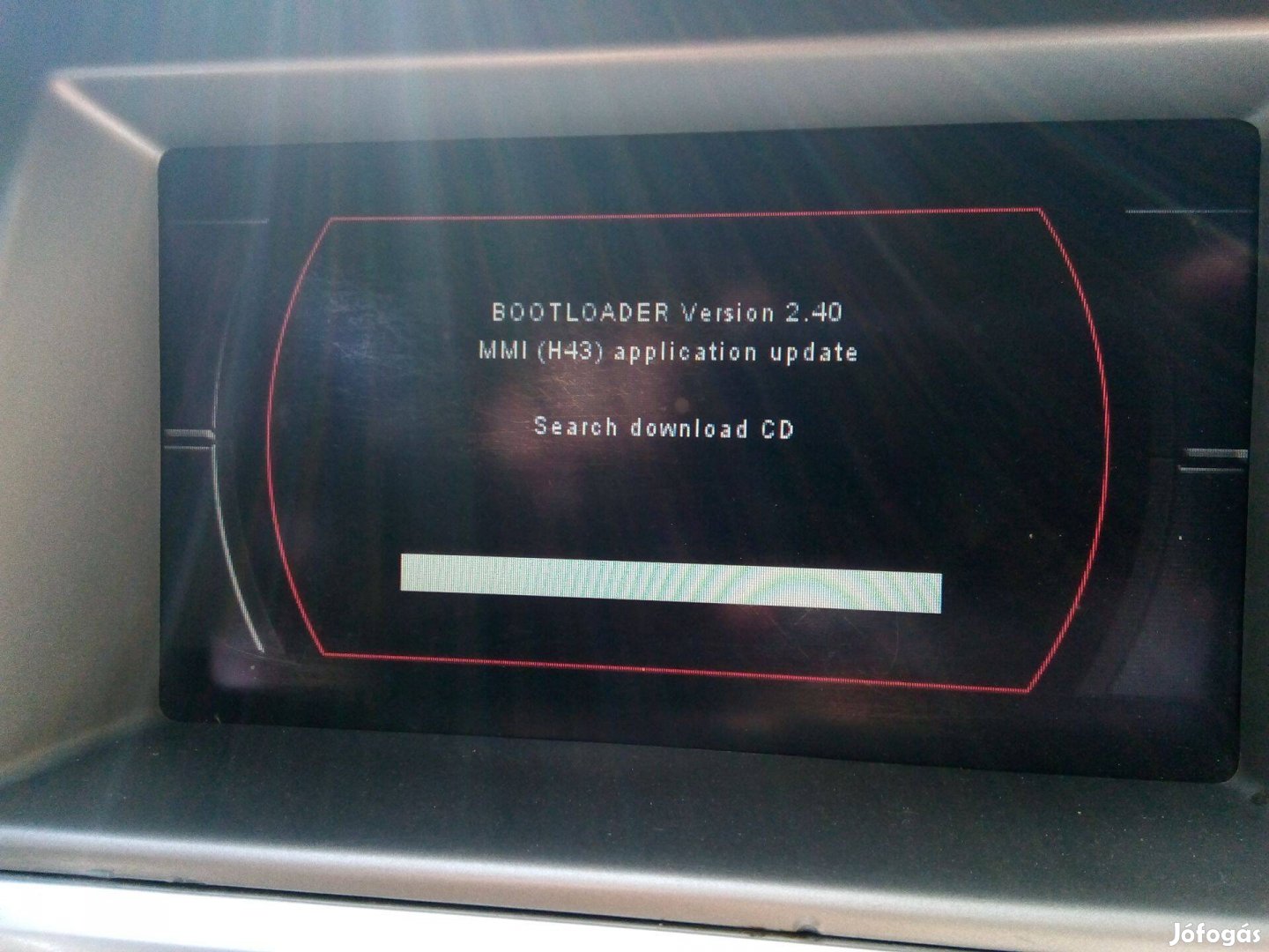 Bootloader Audi MMI 2g hiba A4 A5 A6 A8 Q7 Multimédia