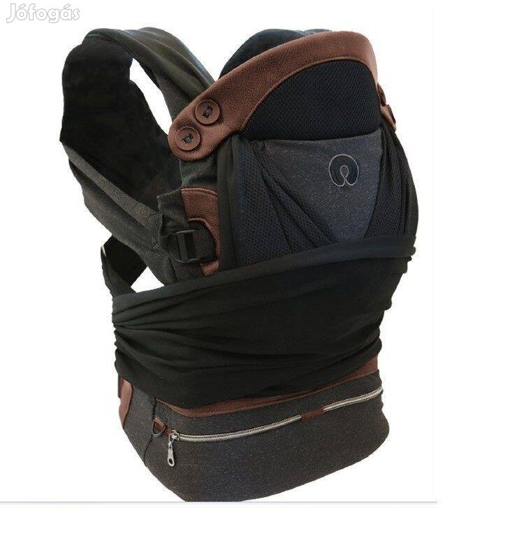 Boppy Adjust Comfy Fit Luxe Charcoal mei tai hordozó