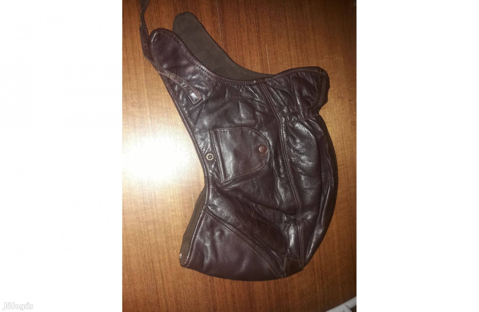 Bőr ( puha bőrből ) motoros sapka (bukósisak) jó állapotban