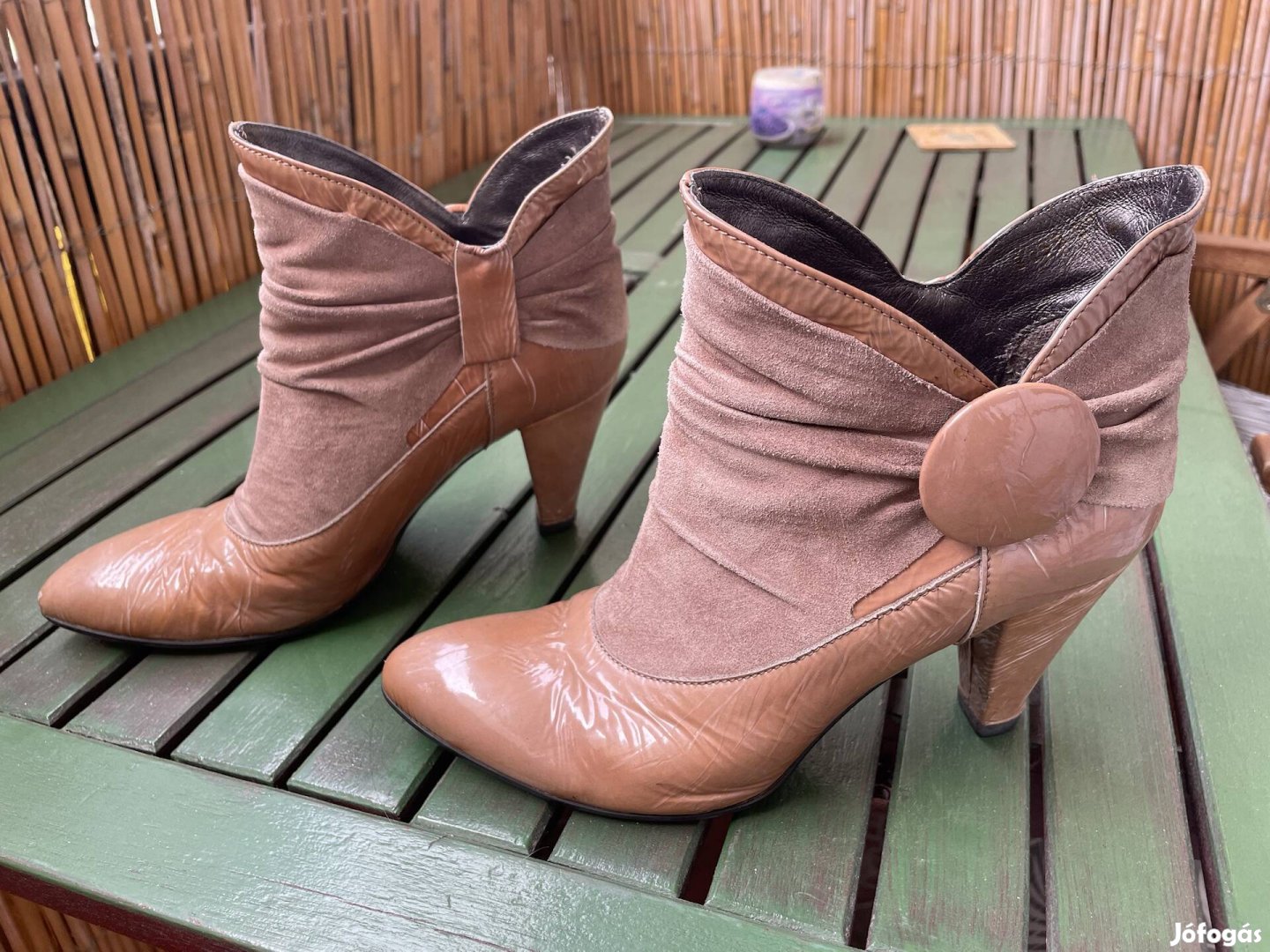 Bőr bokacsizma 37-es