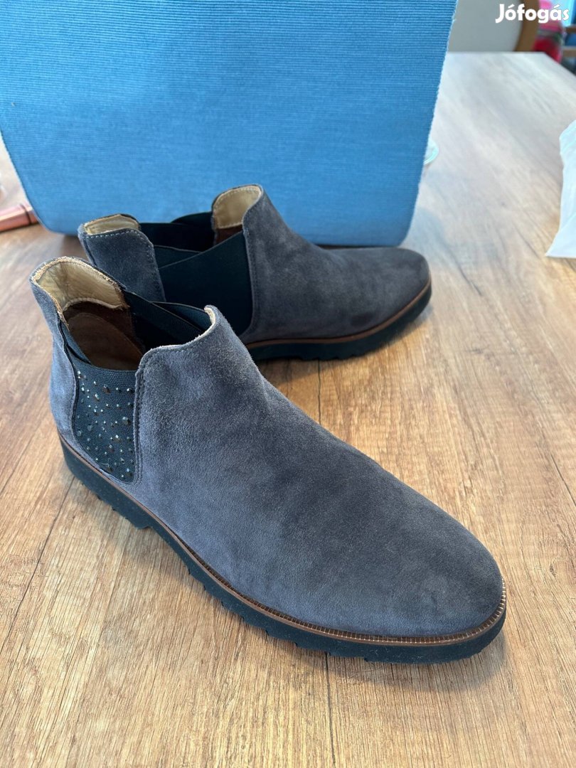 Bőr bokacsizma Salamander 39, kék