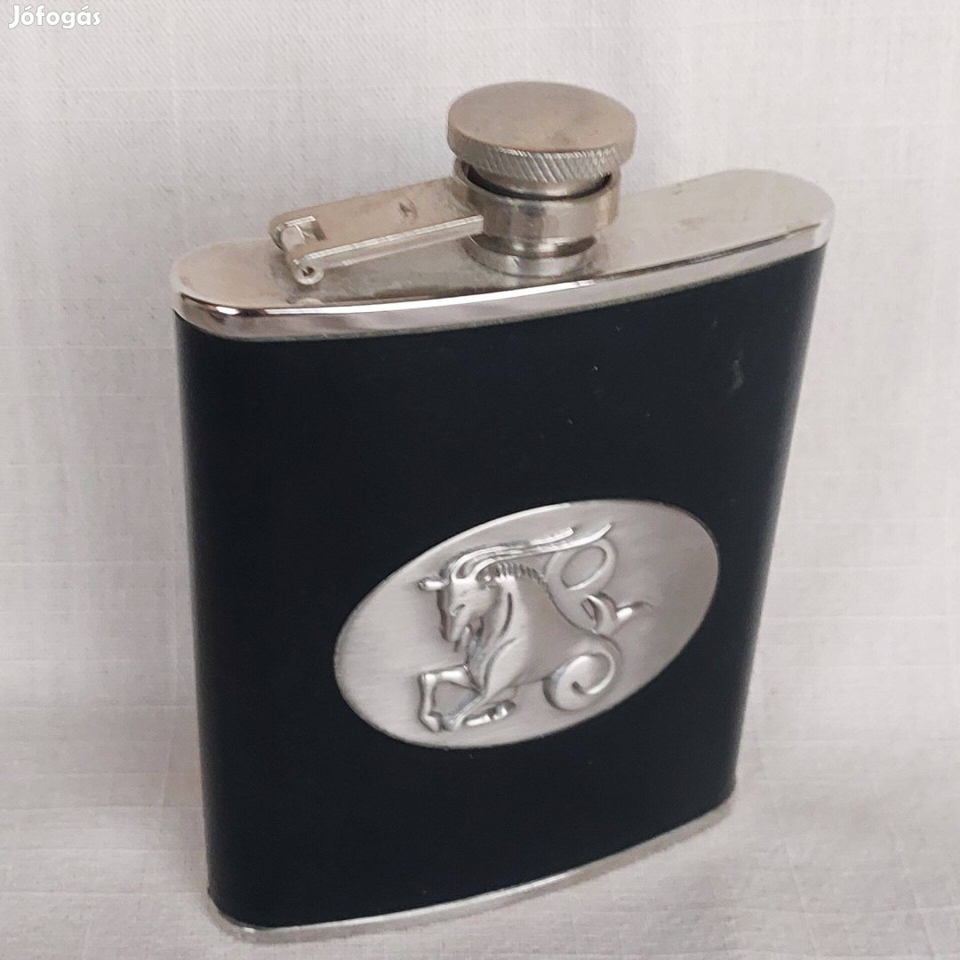 Bőr borításű saválló flaska 200 ml-es