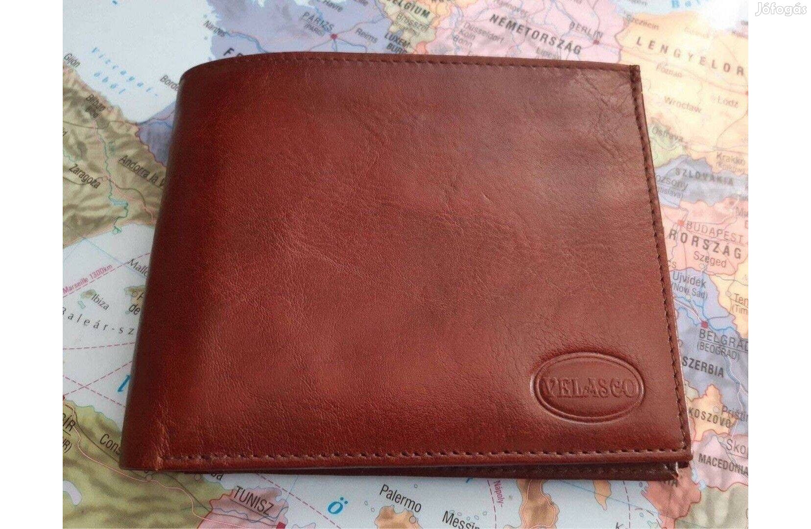 Bőr férfi pénztárca, új állapotú