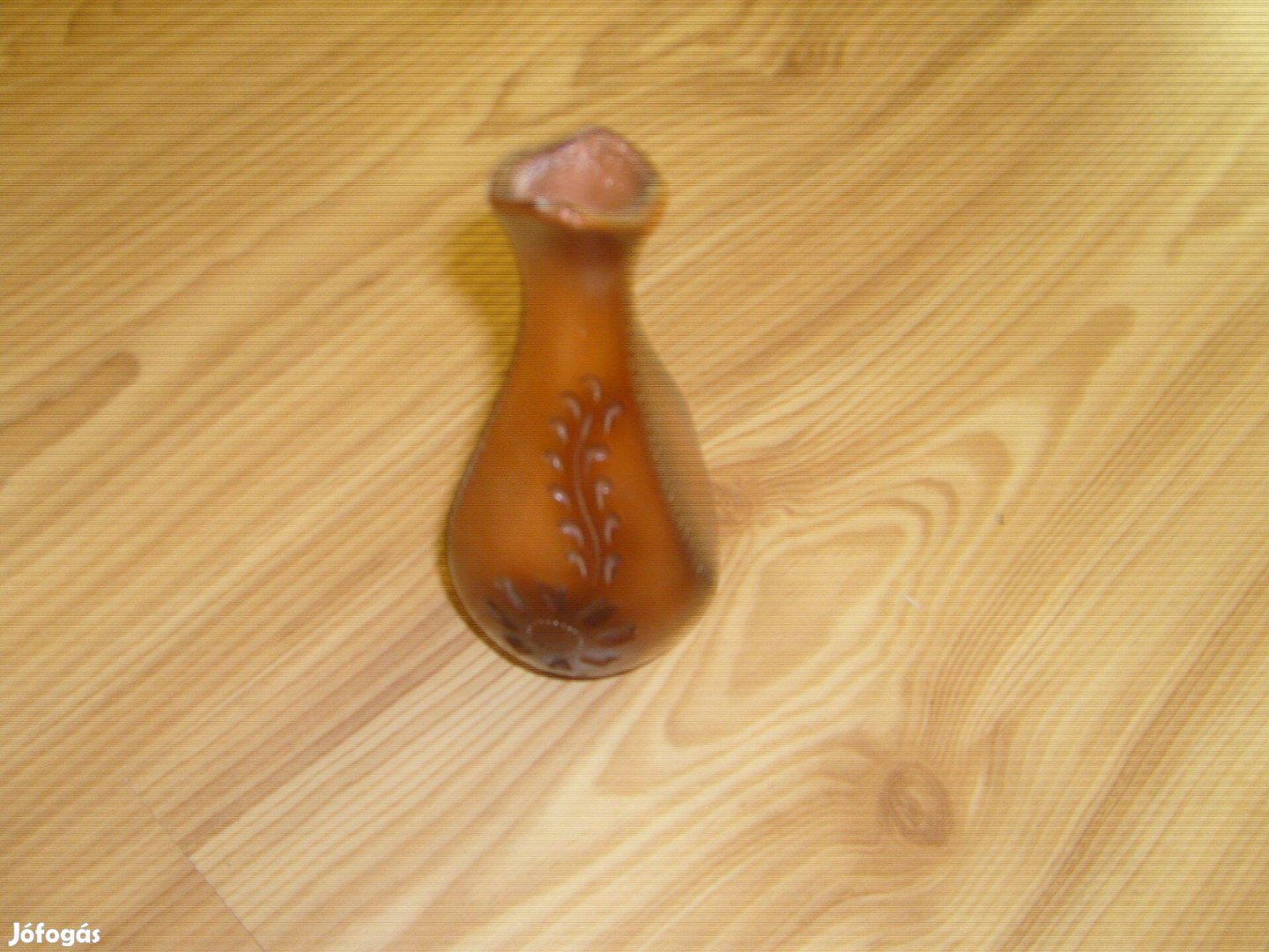 Bőr hatású kerámia váza 18 cm - Új
