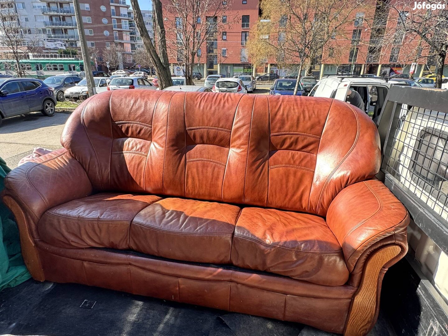 Bőr kanapé szett