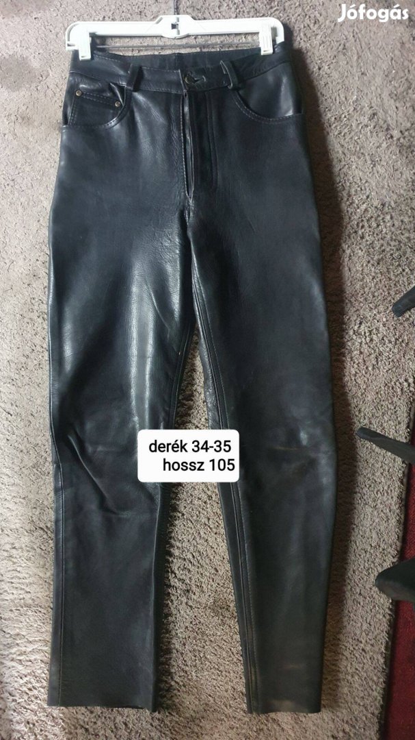 Bőr nadrág derék 34-35 cm