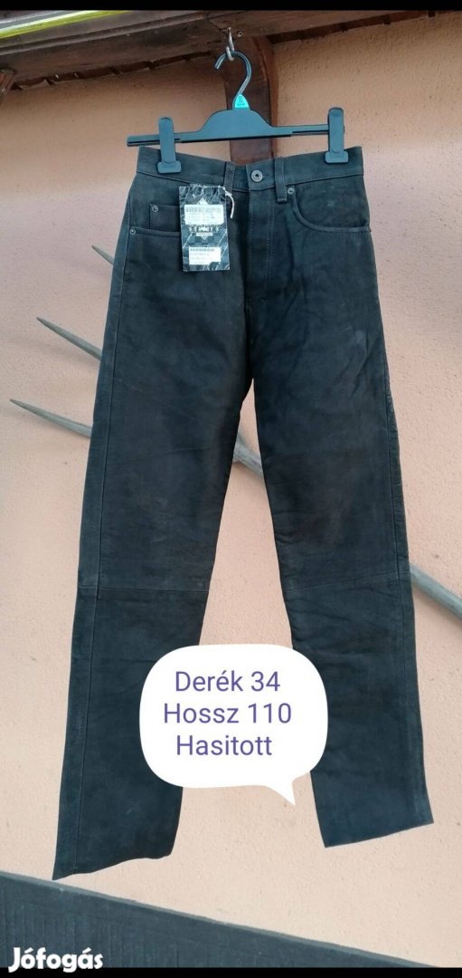 Bőr nadrág derék 34cm