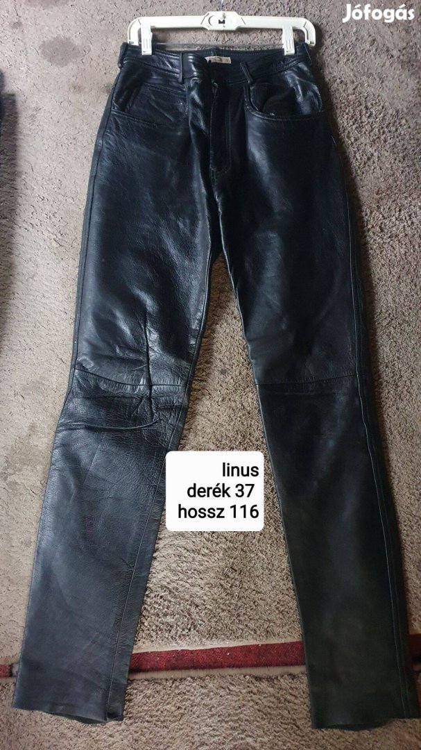 Bőr nadrág derék 37cm