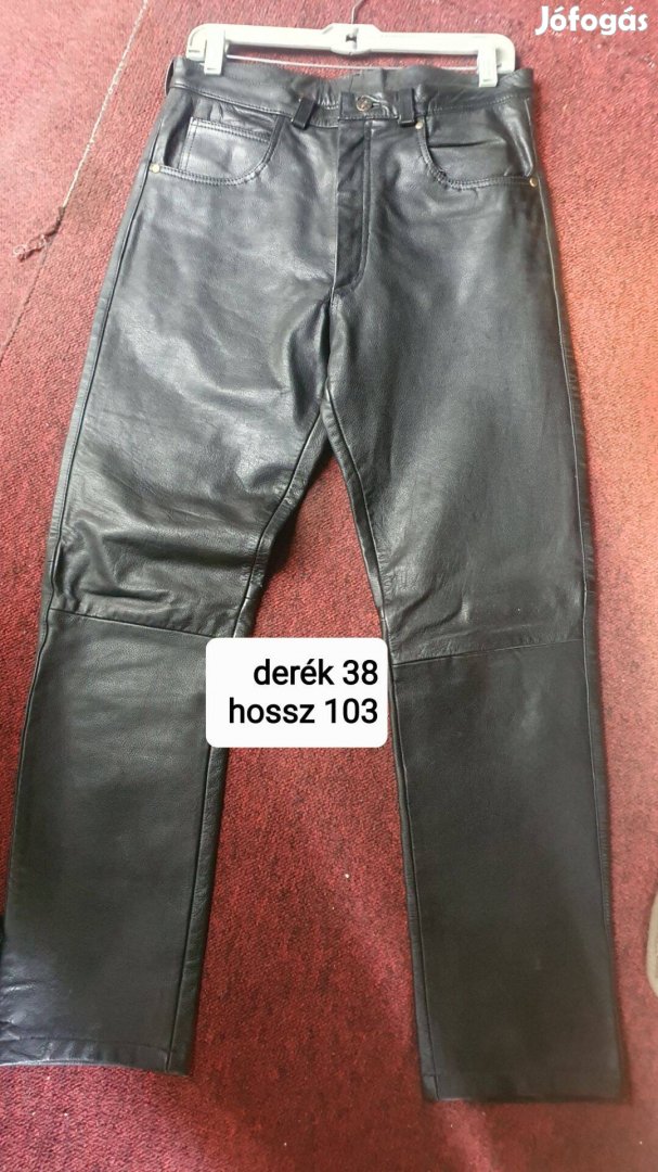Bőr nadrág derék 38cm