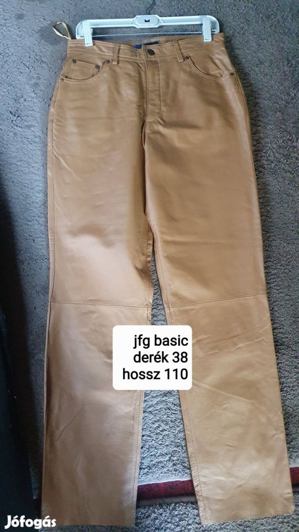 Bőr nadrág derék 38cm