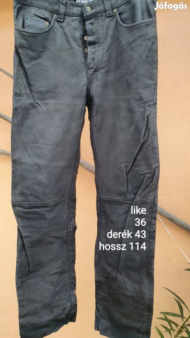 Bőr nadrág derék 43cm