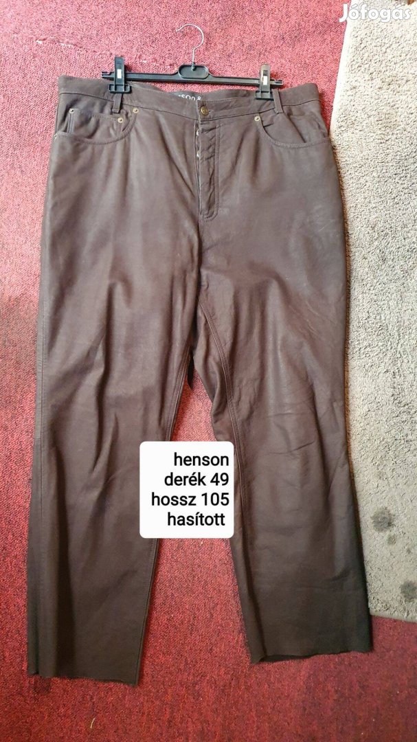 Bőr nadrág derék 49cm