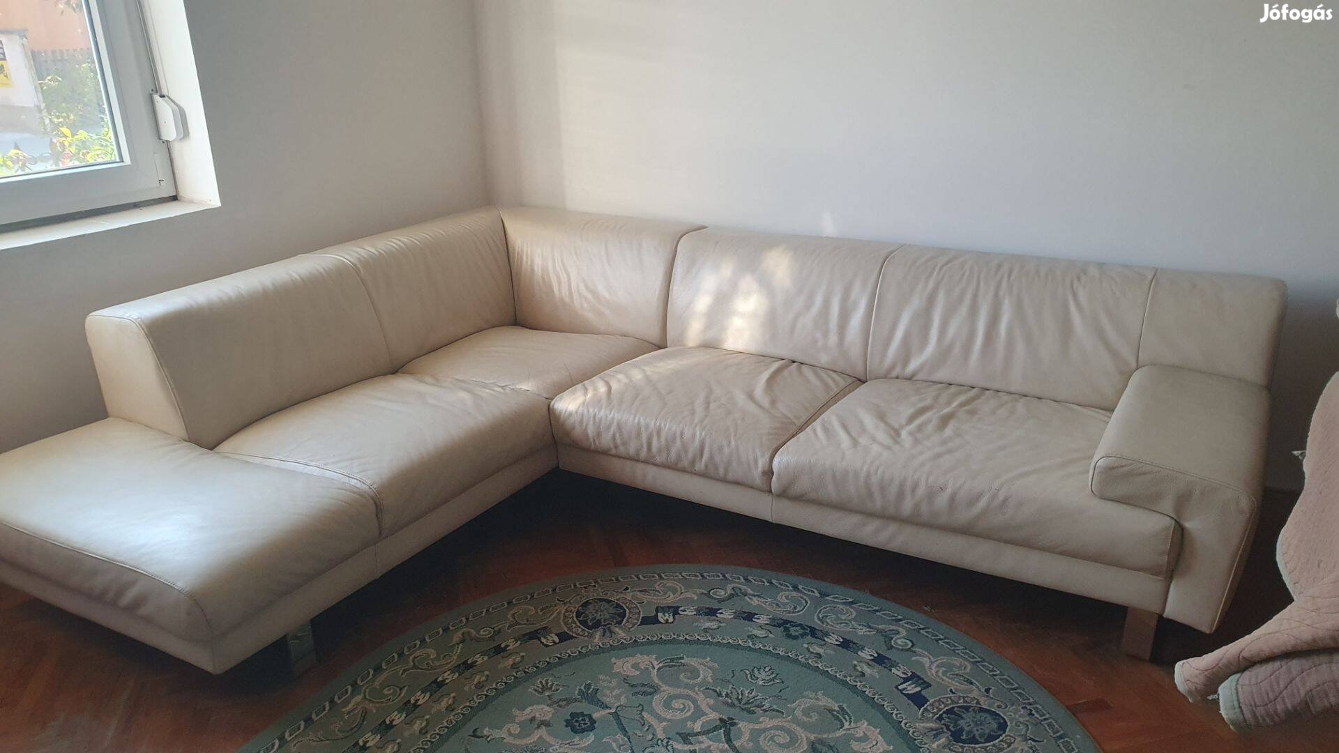 Bőr sarok ülő
