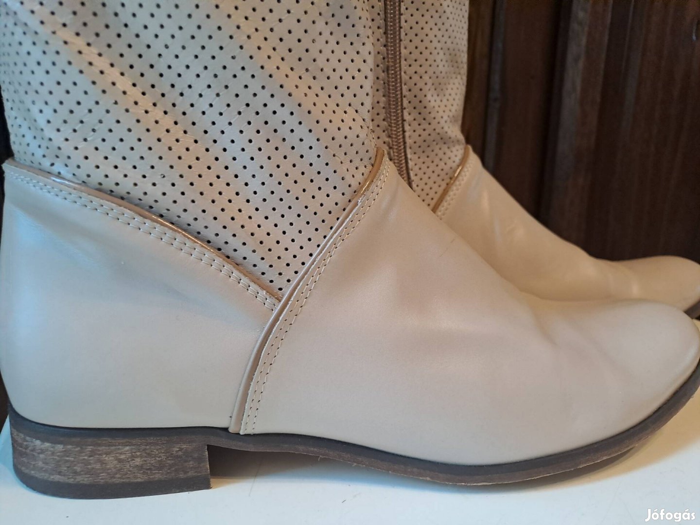 Bőr tavaszi csizma 41 keskeny