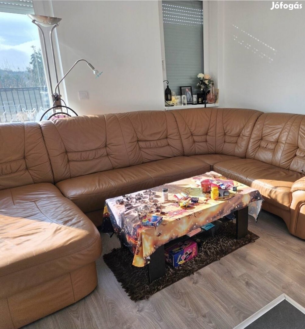 Bőr ülőgarnitúra U alakúfotel