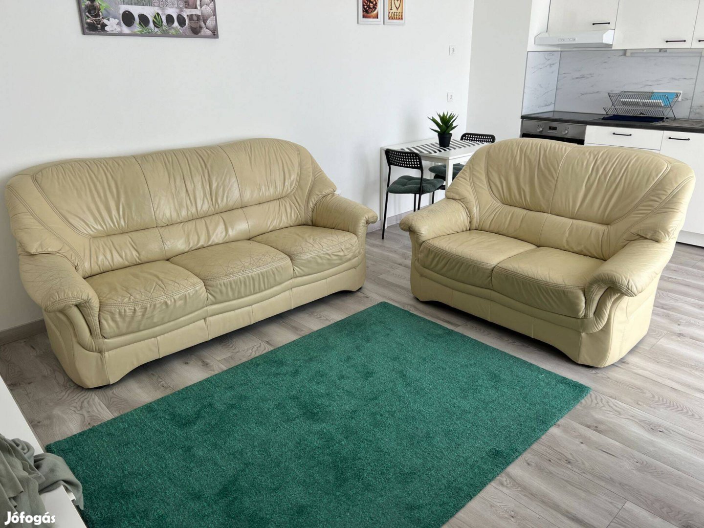 Bőr ülőgarnitúra / kanapé (3+2) eladó