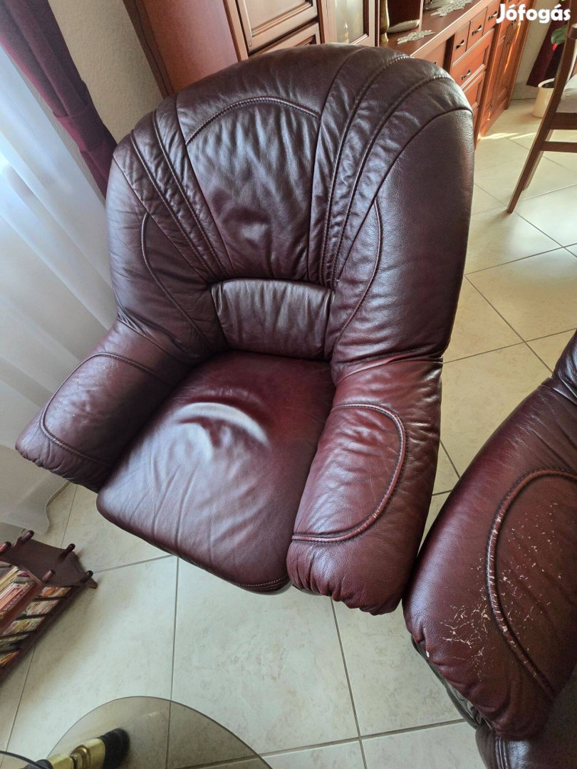 Bőr ülőgarnitúra eladó