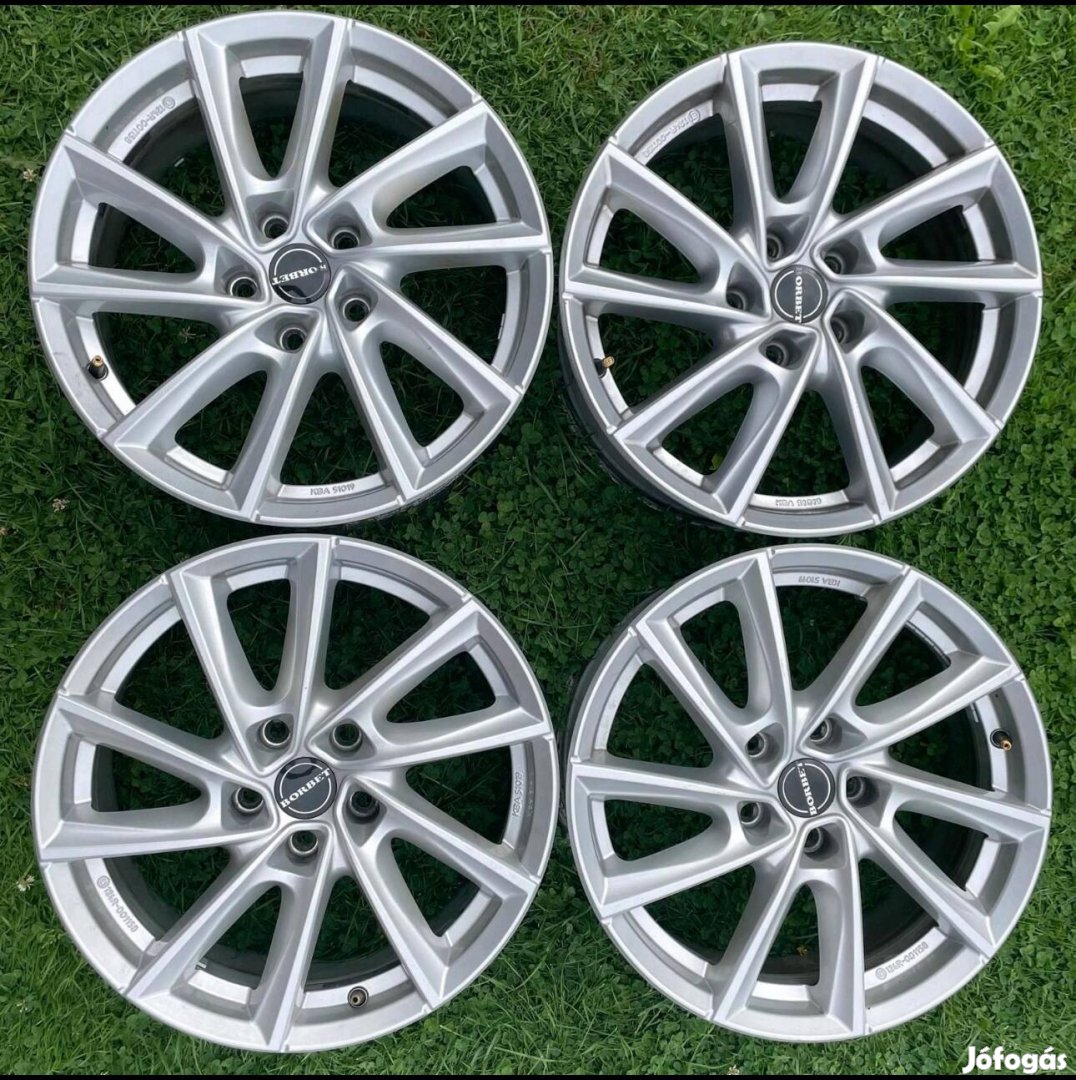 Borbet 17es alufelni 5x112 Vw Seat BMW 