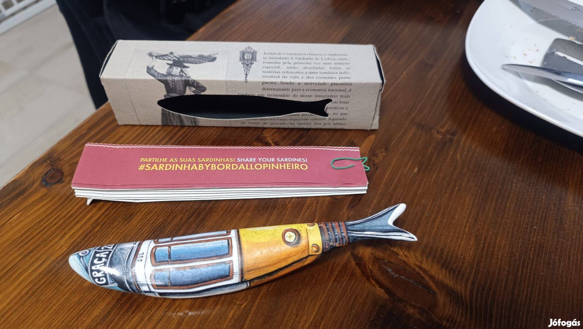 Bordallo Pinheiro Electric 28 kerámia szardínia