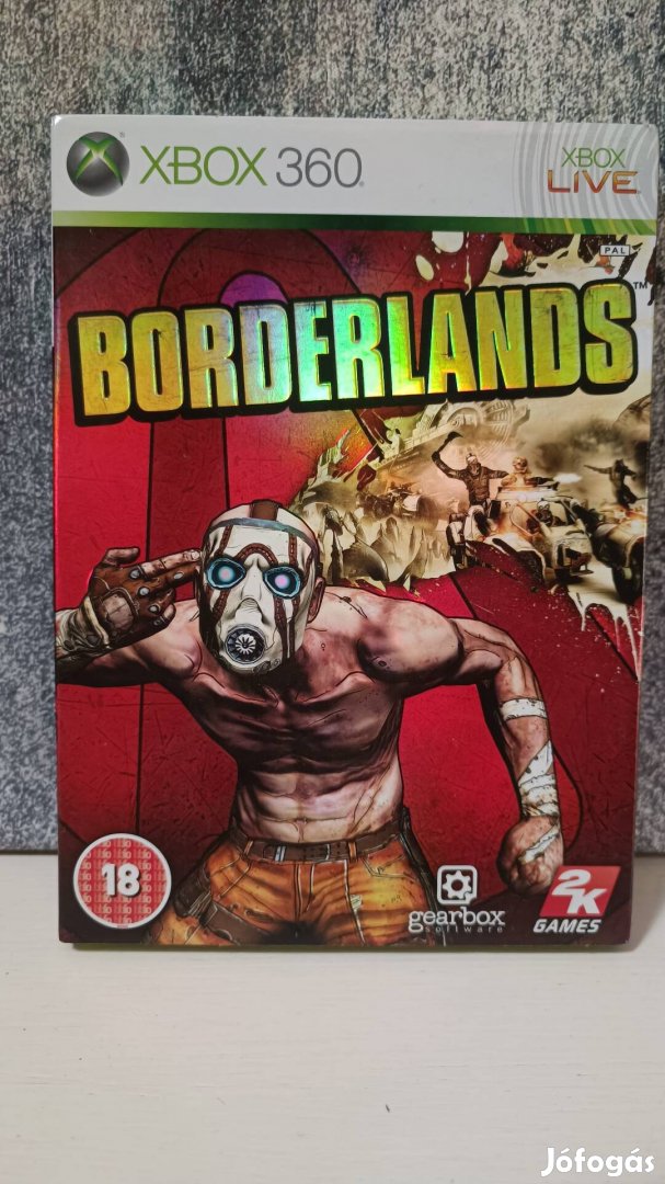 Borderlands Xbox 360 különleges külső tokkal