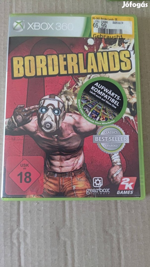 Borderlands xbox 360 játék