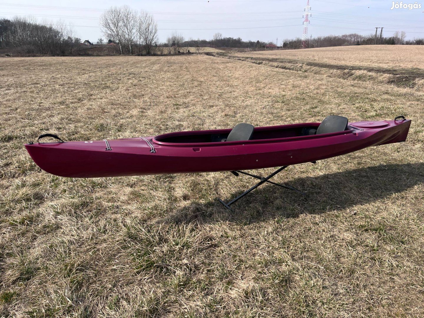 Bordó!! Caribou Adventure Club (430cm/37kg) 2 személyes kajak