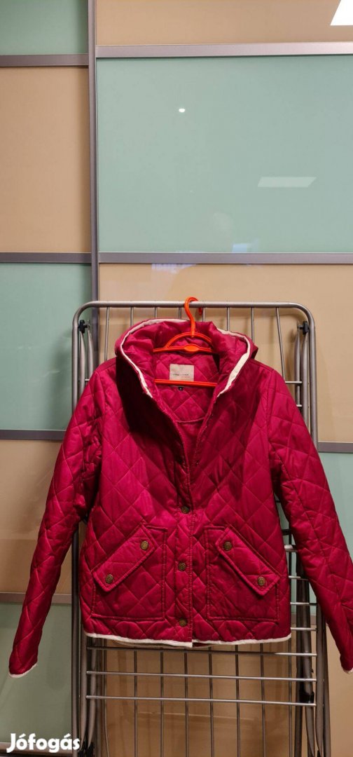 Bordó kabát, újszerű, unisex, gyerek,minőségi, 164-170, olcsón eladó