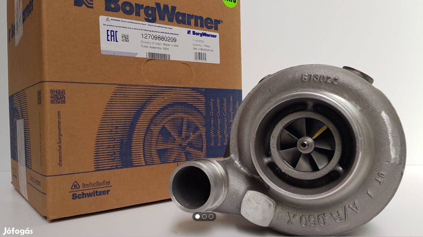 Borgwarner KKK turbófeltöltő John Deere traktorhoz és munkagépekhez
