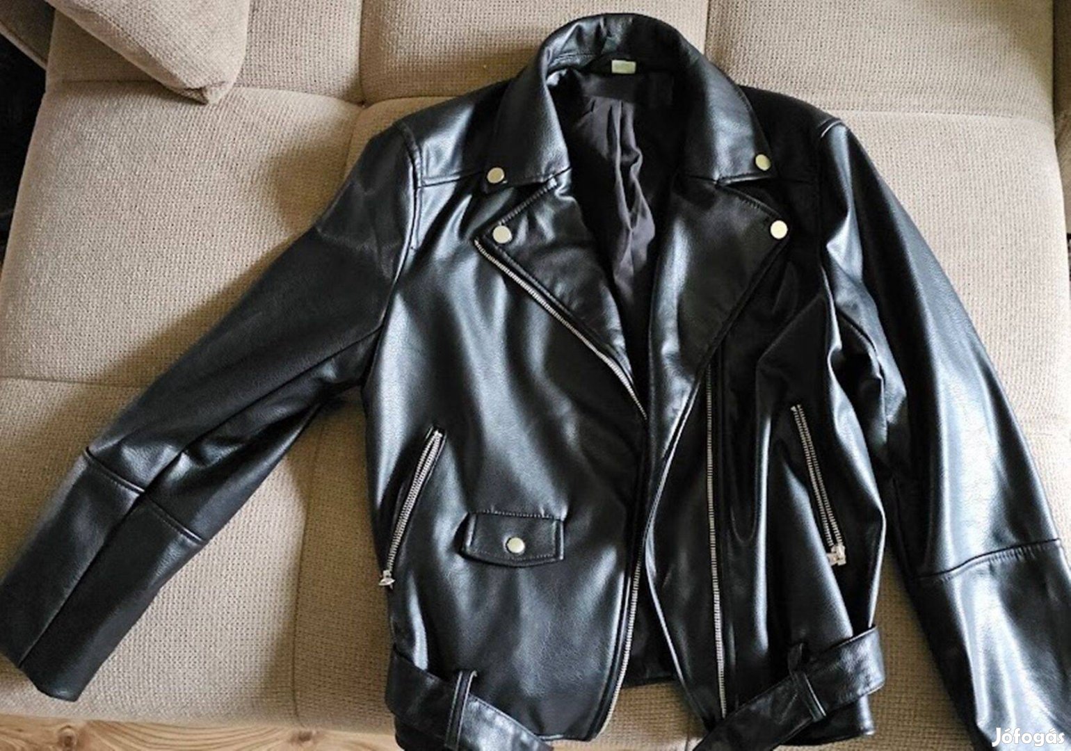 Bőrhatású dzseki, új, , S méret.teljesen új