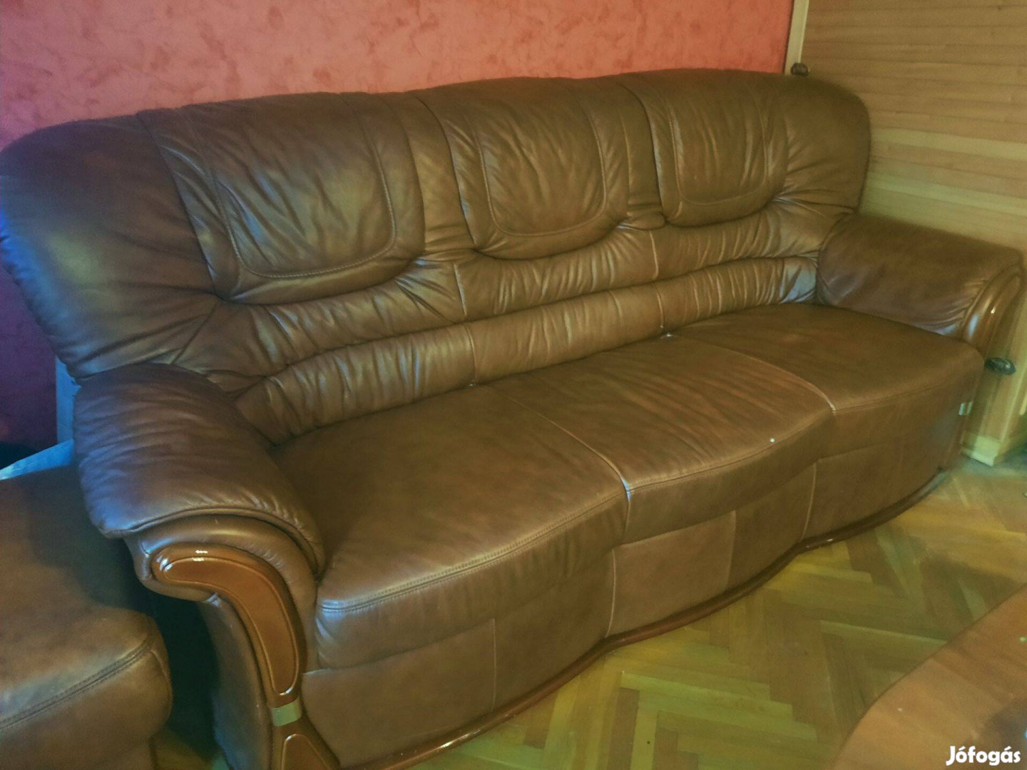 Bőrkanapé 210 x 100 x 100