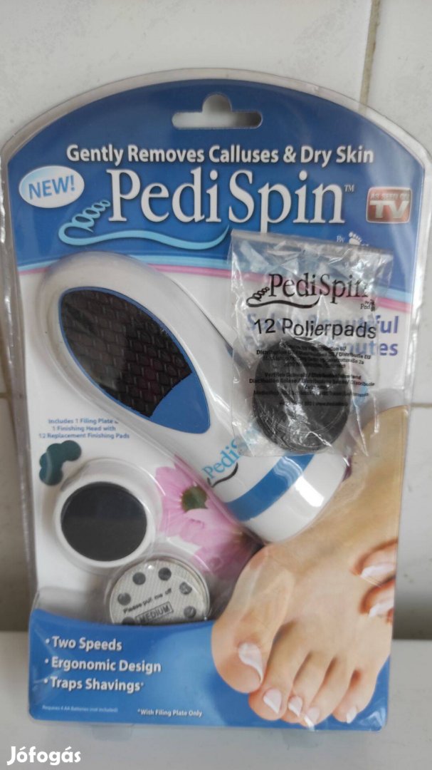 Bőrkeményedés eltávolító készülék Pedi Spin, Új