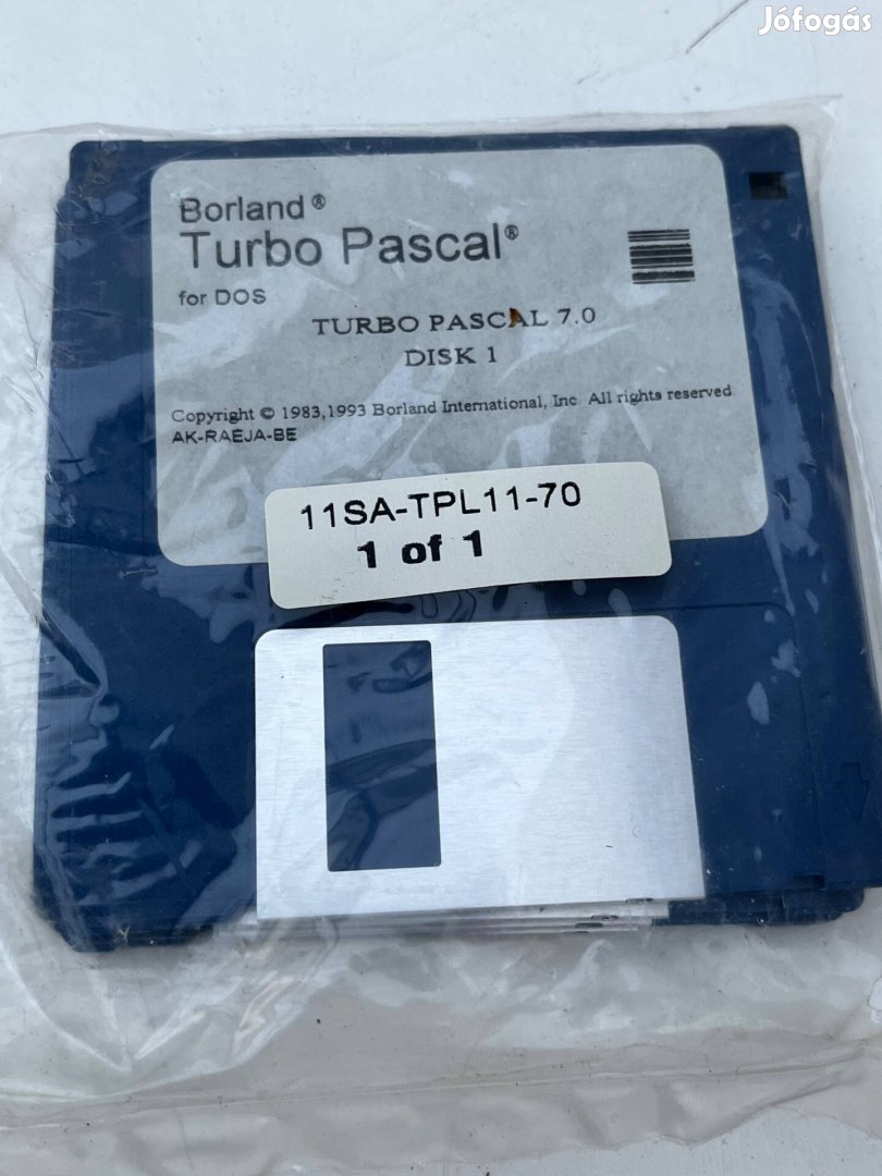 Borland Turbo Pascal 7.0 telepítö lemez lemezek