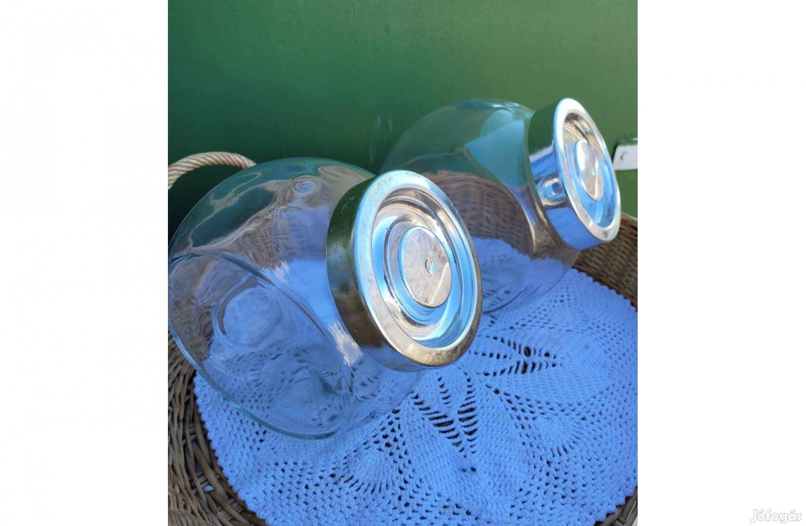 Bormioli Rocco Pandora Metál tároló üveg pár 2,23L