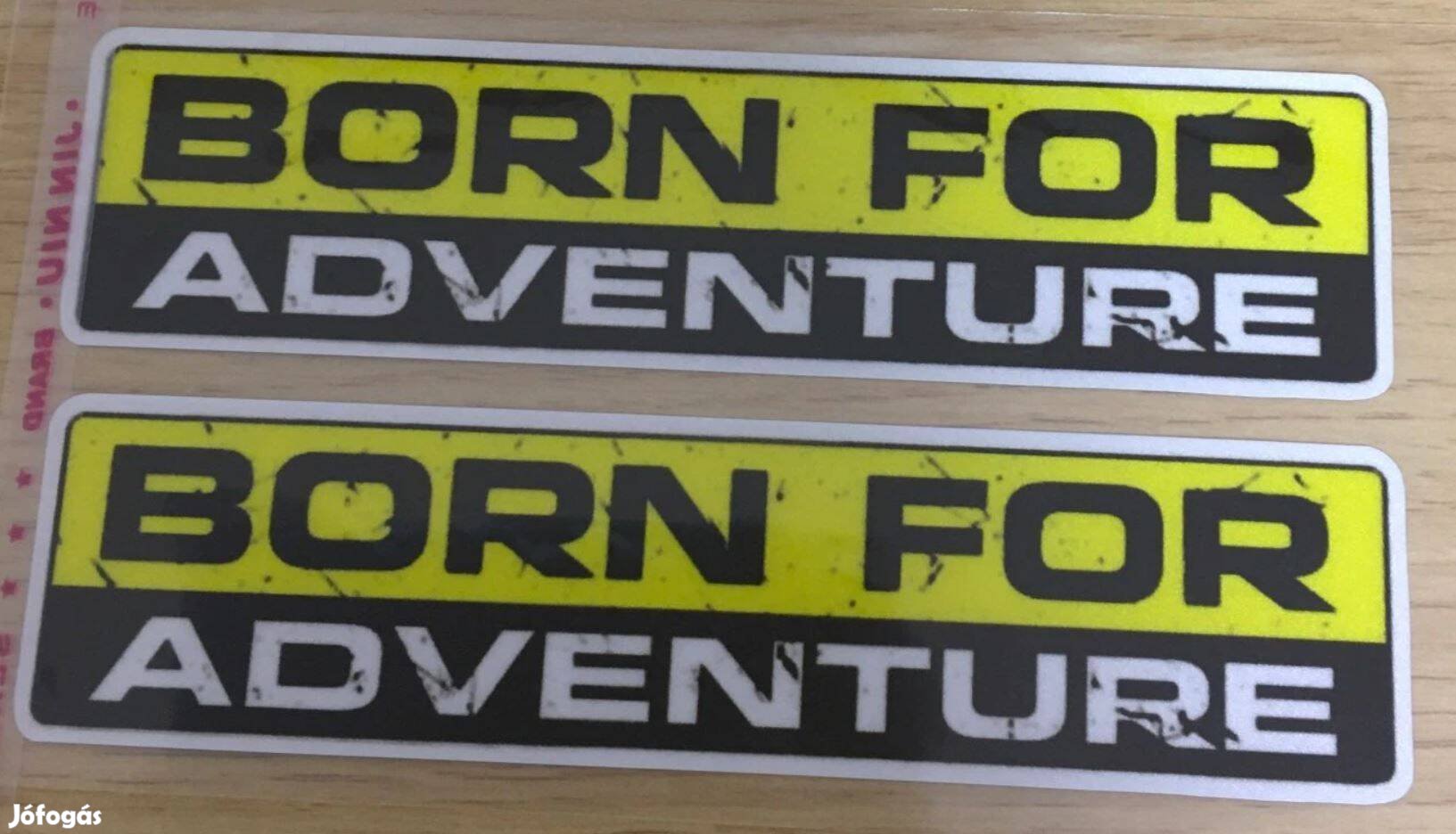 Born FOR Adventure offroad fényvisszaverő autó motor lakóautó matrica