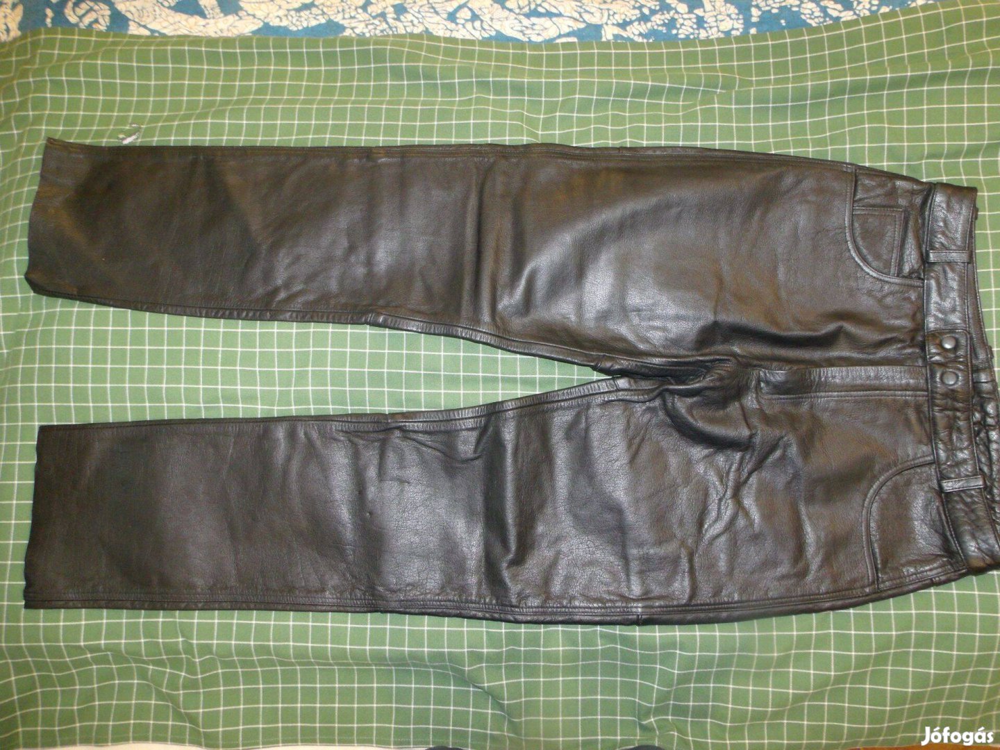 Bőrnadrág motorosoknak 54-es méret, derék 88cm